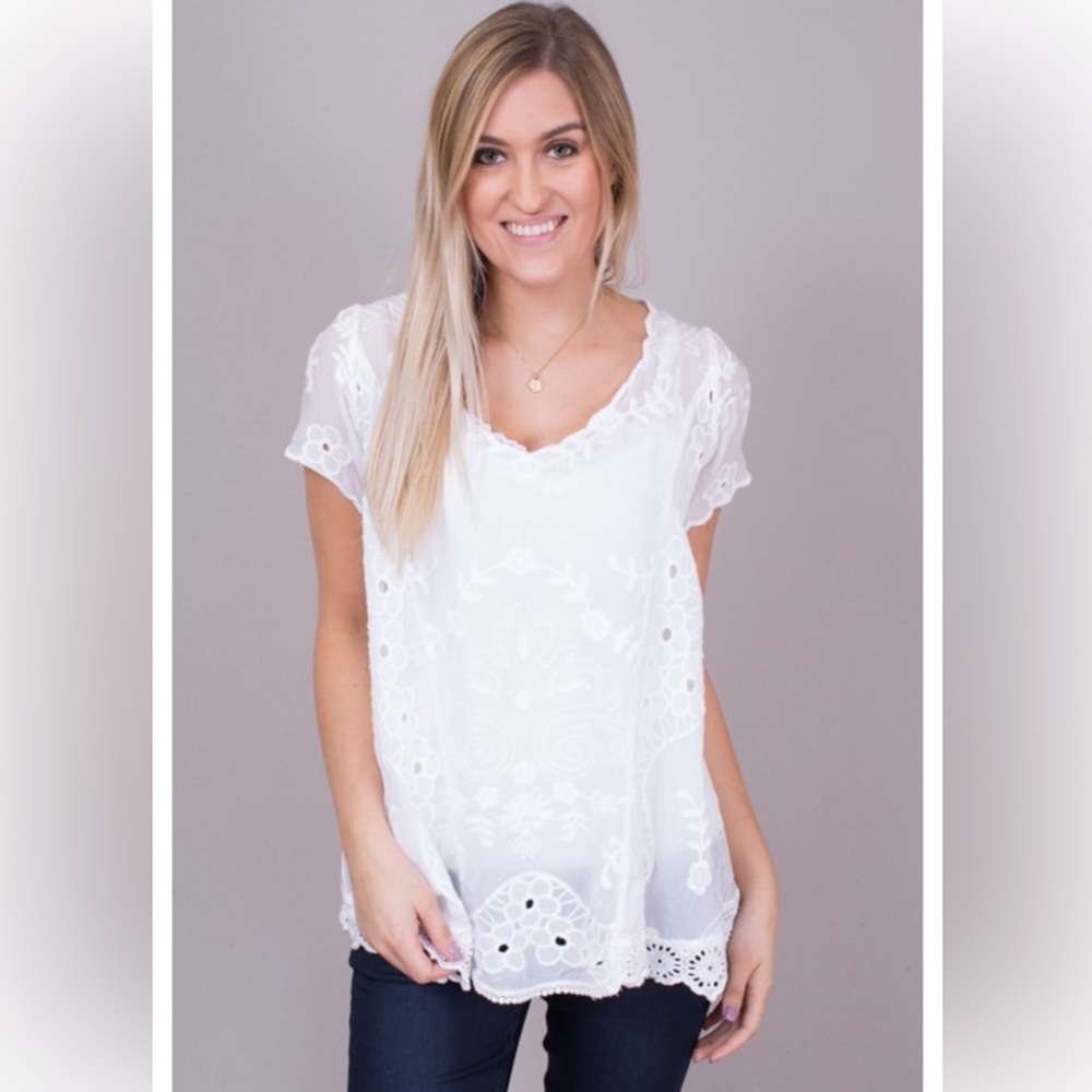 Johnny Was Sophia Princess Top